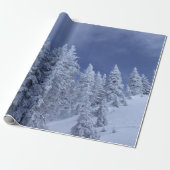 Blauer Himmel am Winter Geschenkpapier (Ungerollt)