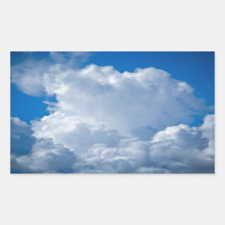 blauer Himmel Art vo1 Rechteckiger Aufkleber