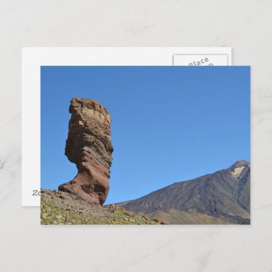 Blauer Himmel auf dem Teide Postkarte (Vorne/Hinten)