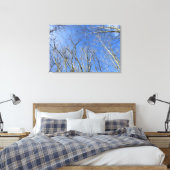 Blauer Himmel, Bäume im Winter Leinwanddruck (Insitu (Schlafzimmer))