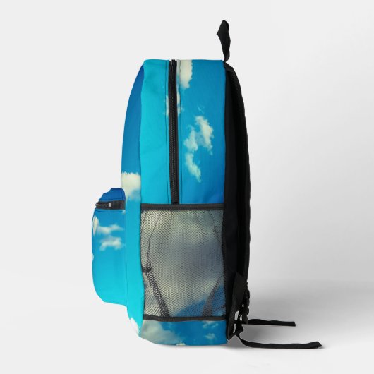Blauer Himmel Bedruckter Rucksack (Rechts)