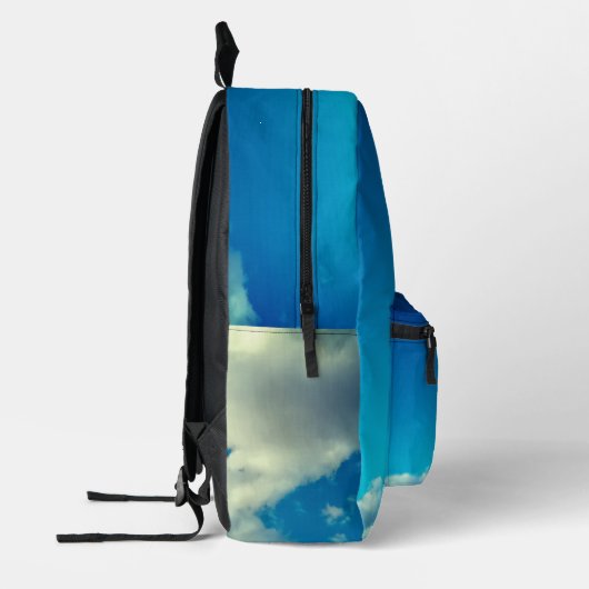 Blauer Himmel Bedruckter Rucksack (Links)