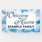 Blauer Himmel bewölkt II + Ihr Text u. Ideen Banner (Horizontal)