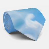 Blauer Himmel bewölkt II + Ihr Text u. Ideen Krawatte (Gerollt)