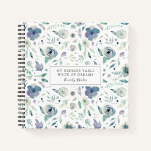 Blauer Himmel Blumenbeete Terrasse Notizblock