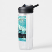 Blauer Himmel Boardwalk  Trinkflasche (Links)
