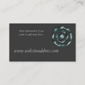 Blauer Himmel-Bullaugen-Visitenkarte Visitenkarte (Rückseite)