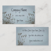 Blauer Himmel des eleganten grafischen Grases Visitenkarte (Vorne/Hinten)