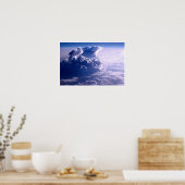 Blauer Himmel durch Wolken Poster (Küche)