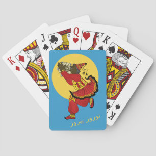 Blauer Himmel Eid e Norooz Hajis Firooz Spielkarten