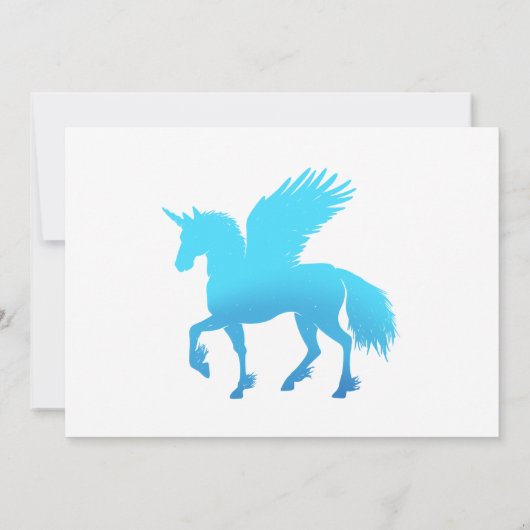 Blauer Himmel Einladung (Rückseite)