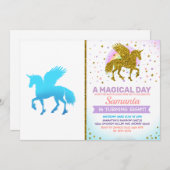 Blauer Himmel Einladung (Vorne/Hinten)