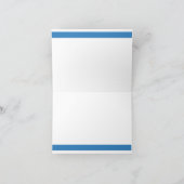 Blauer Himmel Elegant Dankeskarte (Innenseite)