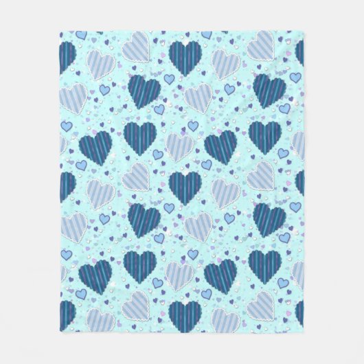 Blauer Himmel Fleece Blanket, mittel (Vorderseite)