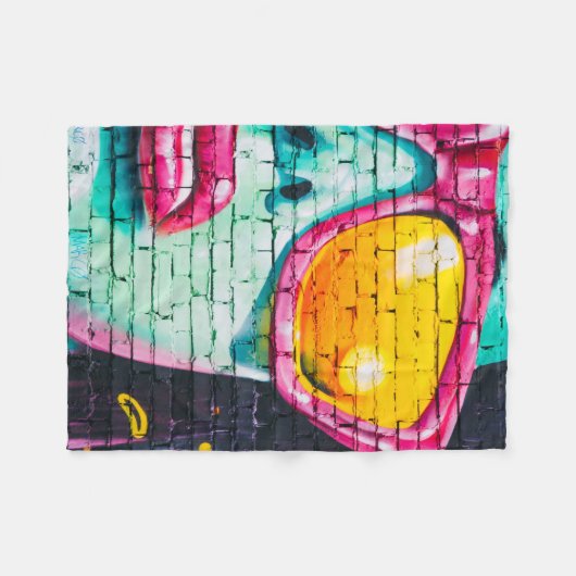 blauer Himmel Fleecedecke (Vorderseite (Horizontal))