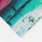 blauer Himmel Fleecedecke (Ecke)