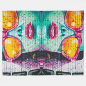 blauer Himmel Fleecedecke (Vorderseite (Horizontal))