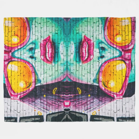 blauer Himmel Fleecedecke (Vorderseite (Horizontal))