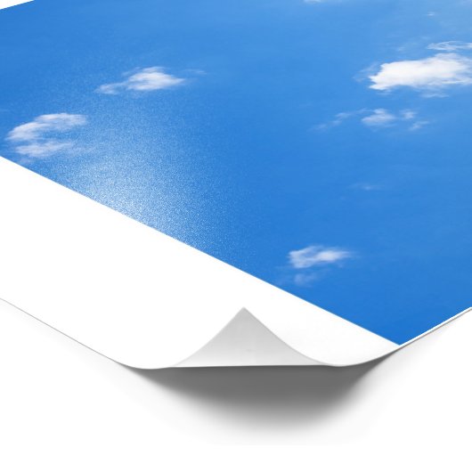 Blauer Himmel Fotodruck (Ecke)