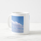 Blauer Himmel-Glück-Tasse Kaffeetasse (Vorderseite Links)