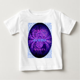 Blauer Himmel Hakuna Matata Kenia Giraffe Gewebte Baby T-shirt