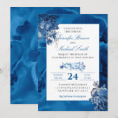 Blauer Himmel Hochzeitsfeier Einladung (Vorne/Hinten)