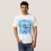 Blauer Himmel Hubschrauber T-Shirt (Vorne ganz)