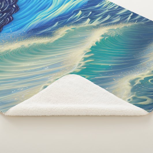 Blauer Himmel im Mondschein Sherpadecke (3/4)