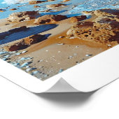 Blauer Himmel im Toten Meer Poster (Ecke)