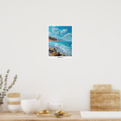 Blauer Himmel im Toten Meer Poster (Küche)