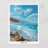Blauer Himmel im Toten Meer Postkarte (Vorderseite)