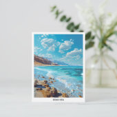 Blauer Himmel im Toten Meer Postkarte (Stehend Vorderseite)