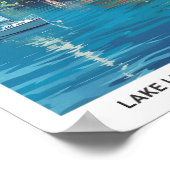 Blauer Himmel im Vierwaldstättersee - Schweiz Poster (Ecke)