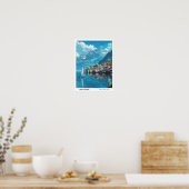 Blauer Himmel im Vierwaldstättersee - Schweiz Poster (Küche)
