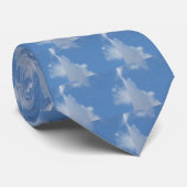 Blauer Himmel Krawatte (Gerollt)