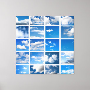 Blauer Himmel Leinwanddruck