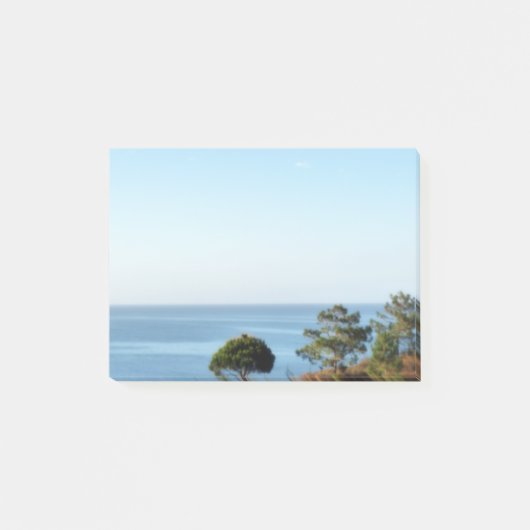 Blauer Himmel, Meer und Bäume Post-it Klebezettel (Vorderseite)