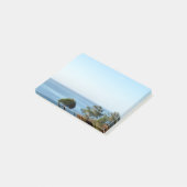 Blauer Himmel, Meer und Bäume Post-it Klebezettel (angewinkelt)