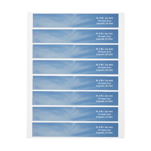 Blauer Himmel mit Abstrakten Wolken-Foto (Bogen)