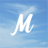 Blauer Himmel mit Abstrakten Wolken-Foto Aufkleber (Vorderseite)