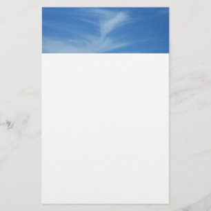 Blauer Himmel mit Abstrakten Wolken-Foto Briefpapier