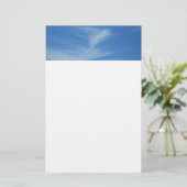 Blauer Himmel mit Abstrakten Wolken-Foto Briefpapier (Stehend Vorderseite)