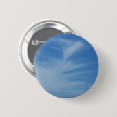 Blauer Himmel mit Abstrakten Wolken-Foto Button (Vorne & Hinten)