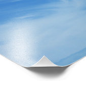 Blauer Himmel mit Abstrakten Wolken-Foto Fotodruck (Ecke)