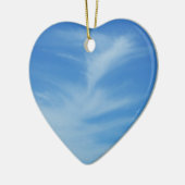 Blauer Himmel mit Abstrakten Wolken-Foto Keramikornament (Links)