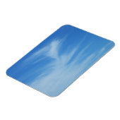 Blauer Himmel mit Abstrakten Wolken-Foto Magnet (Linke Seite)