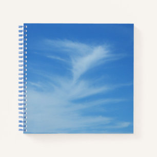 Blauer Himmel mit Abstrakten Wolken-Foto Notizblock