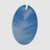 Blauer Himmel mit Abstrakten Wolken-Foto Ornament (Vorderseite)