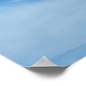 Blauer Himmel mit Abstrakten Wolken-Foto Poster (Ecke)