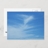 Blauer Himmel mit Abstrakten Wolken-Foto Postkarte (Vorne/Hinten)
